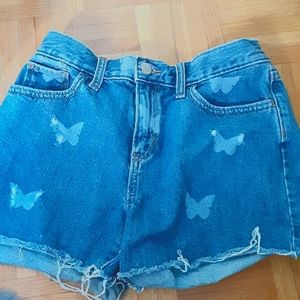 Butterfly Jean Shorts